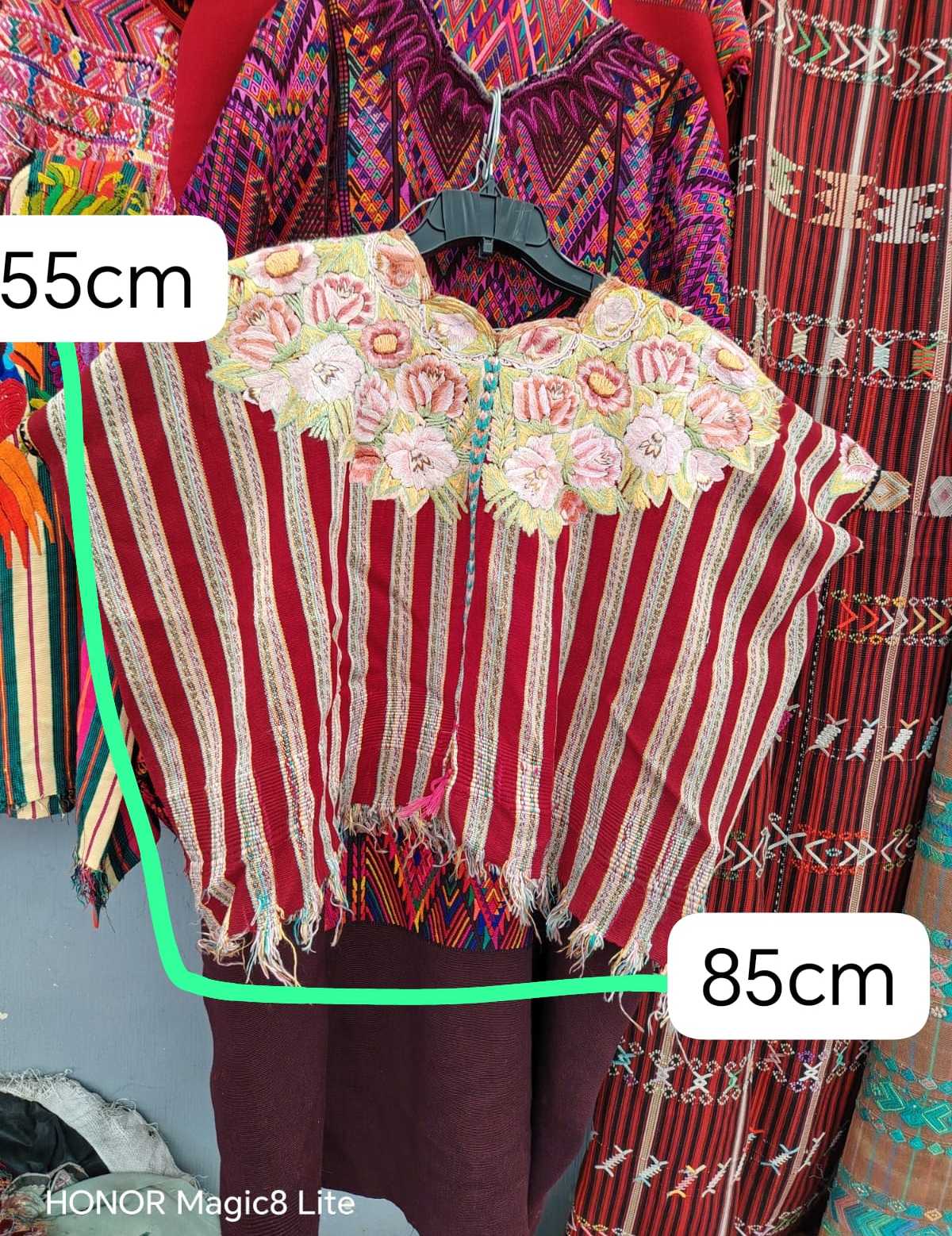 (Reserved for Sarah) Cream Floral Patzun Huipil #6-396
