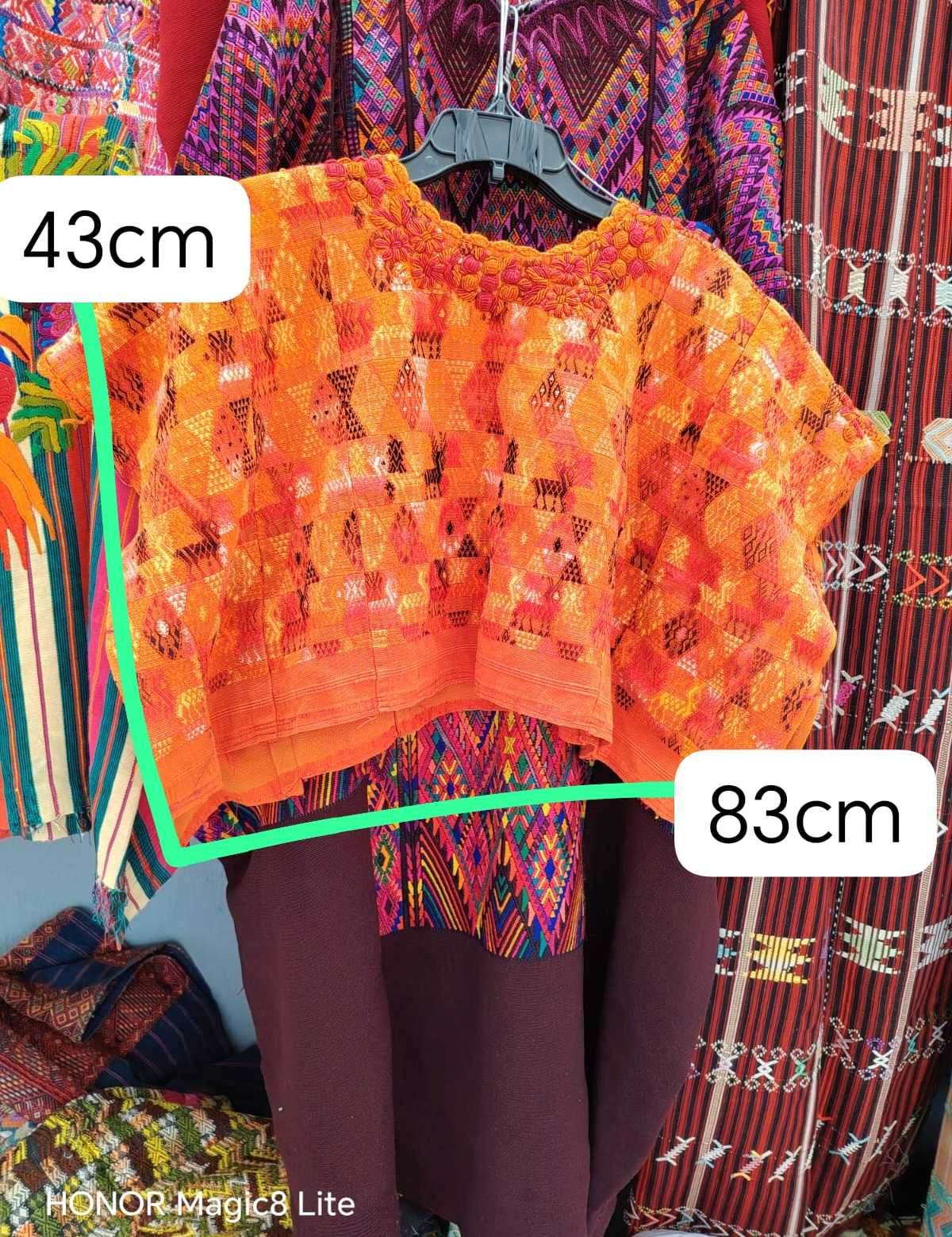 Bright Orange Coban Huipil #6-401
