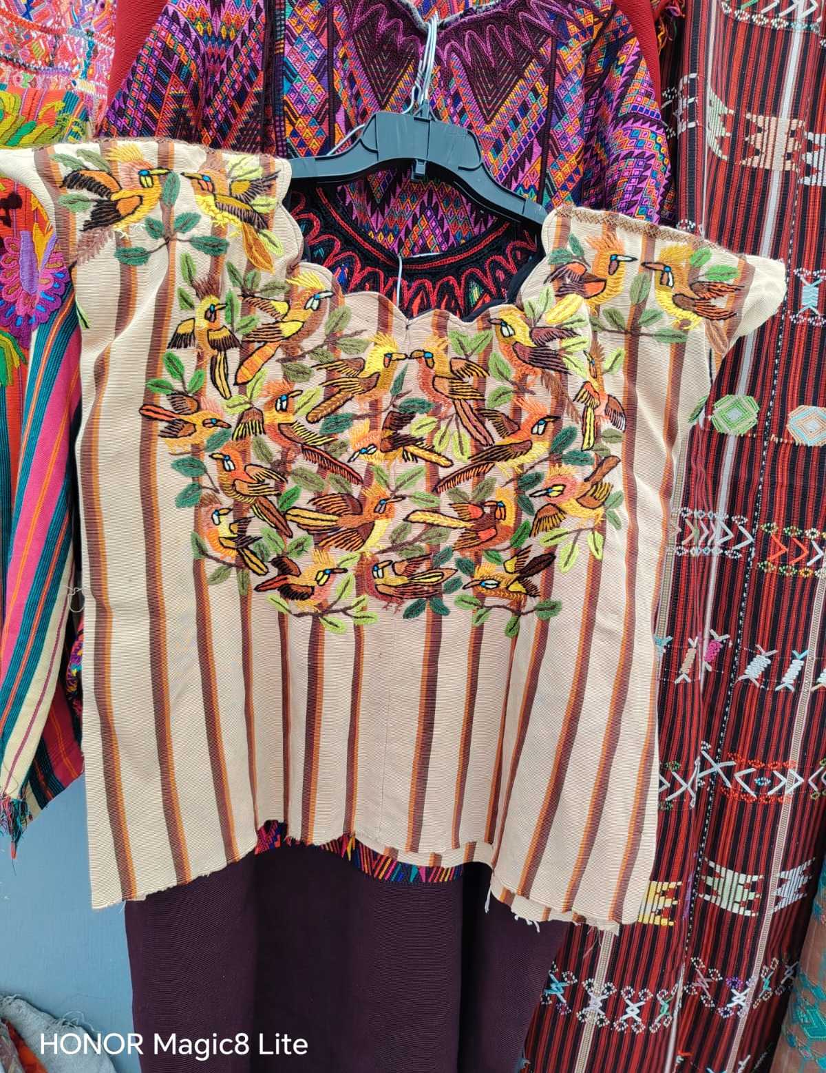 Brown and Cream Striped Santiago Huipil #6-426