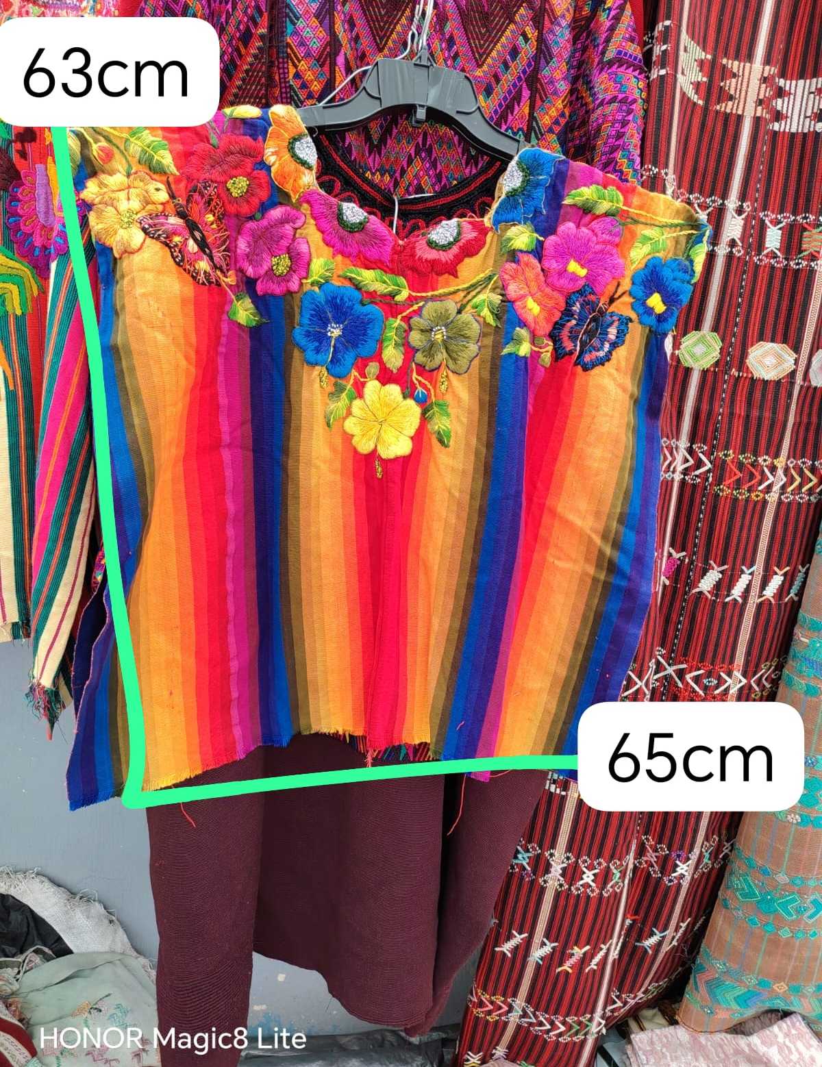 Rainbow Butterflies Santiago Huipil #6-433