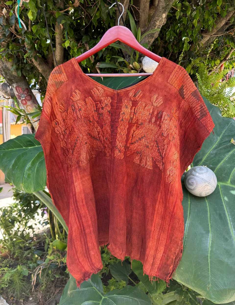 Orange Chajul Huipil #6-459