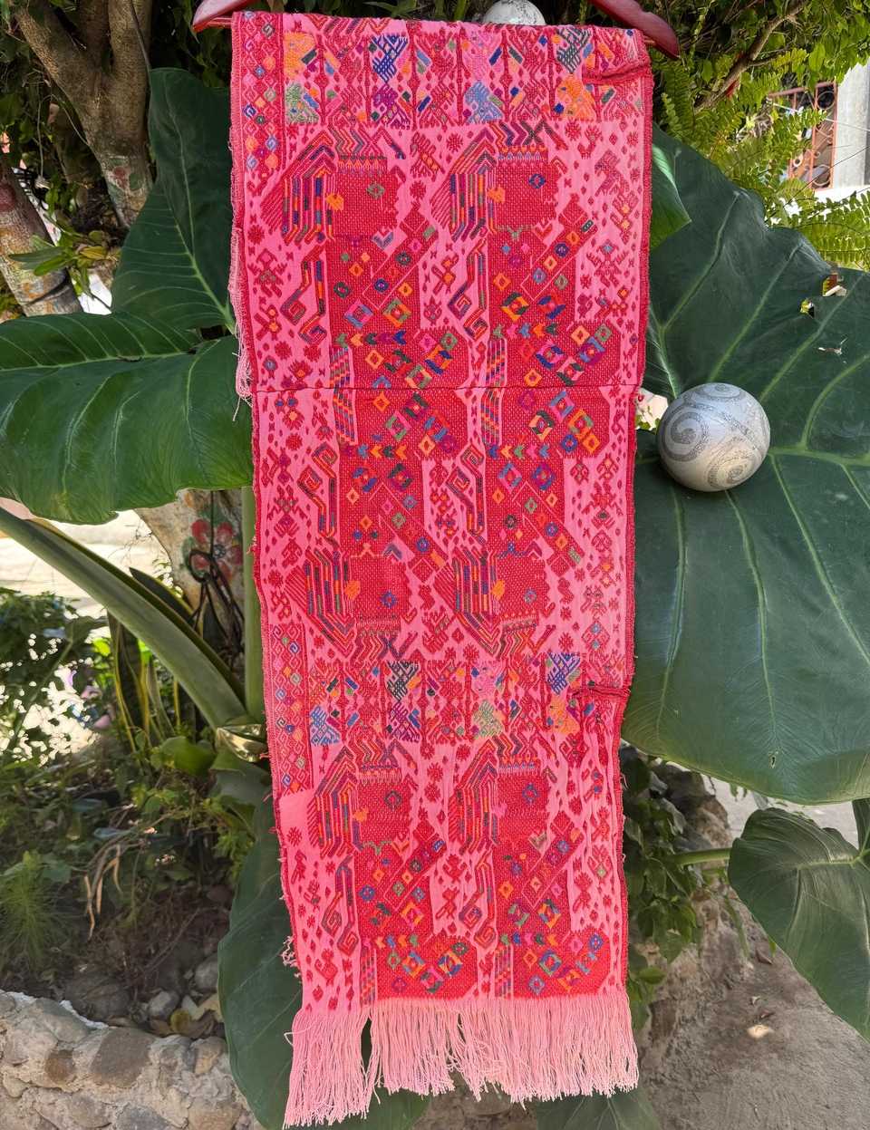Pink Nahuala Tzute #6-460