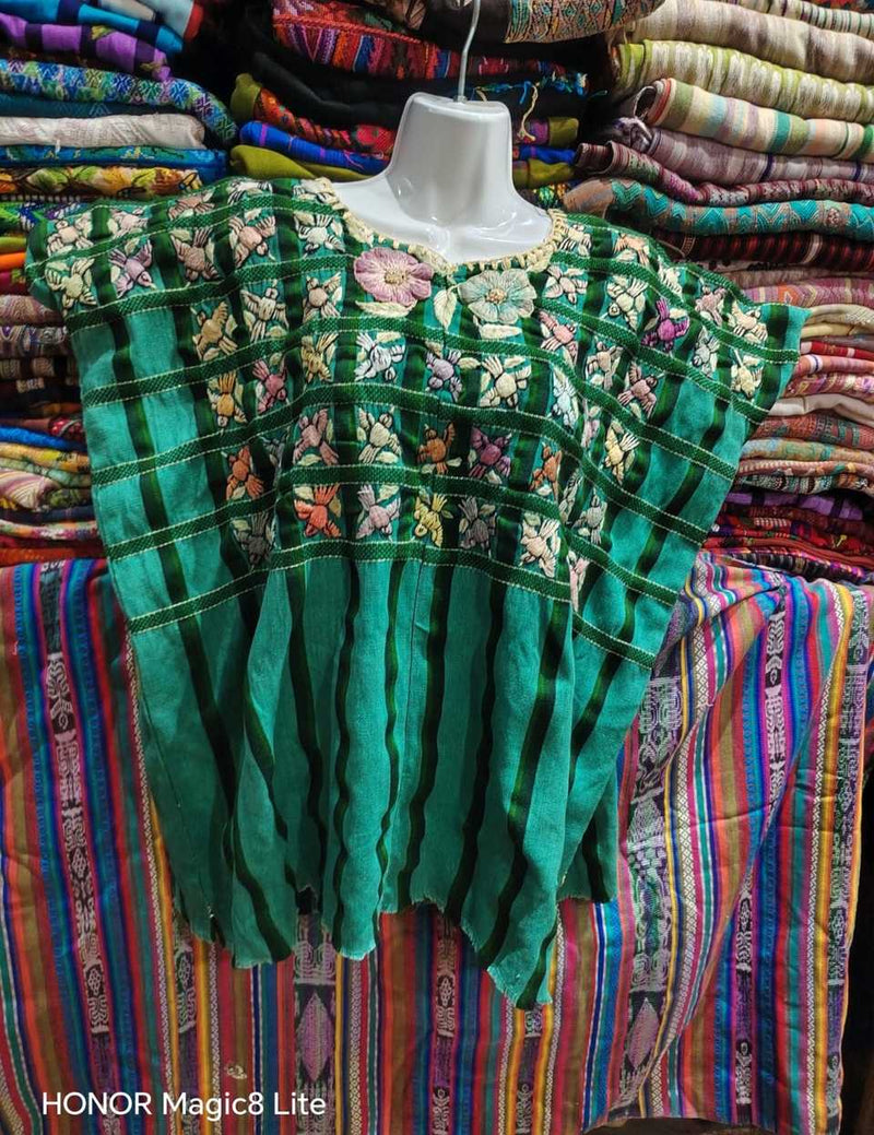 Emerald Green Santiago Huipil #6-467