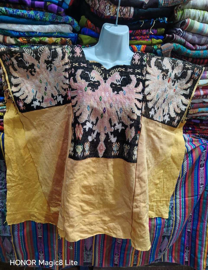 Double Headed Eagle Chichicastenango Huipil #6-471