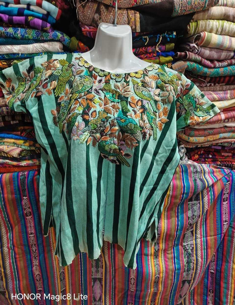 Mint Green Santiago Huipil #6-480