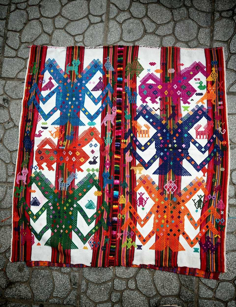 (Reserved for Sarah) Double Headed Dragons Chichicastenango Tzute #7-2