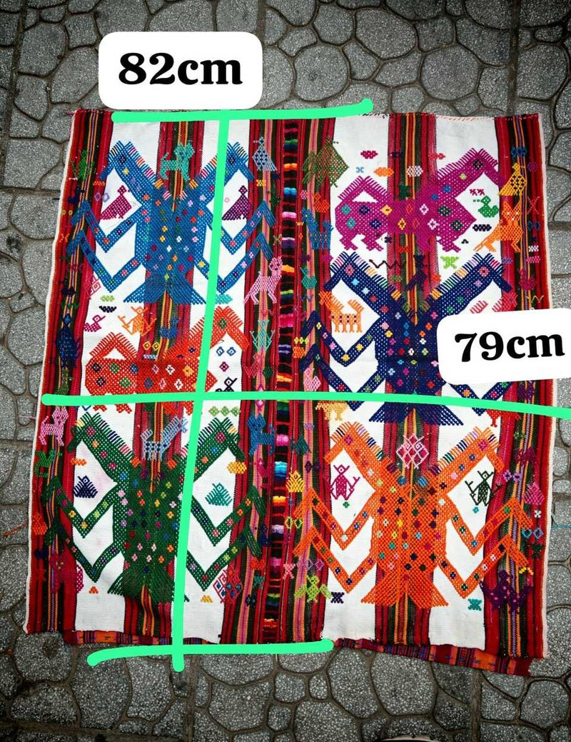 (Reserved for Sarah) Double Headed Dragons Chichicastenango Tzute #7-2