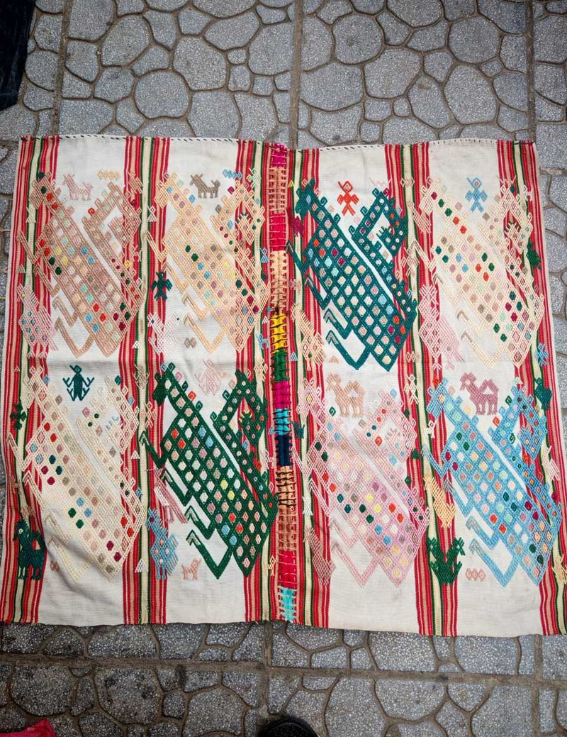 (Reserved for Sarah) Dancing Dragons Chichicastenango Tzute #7-3