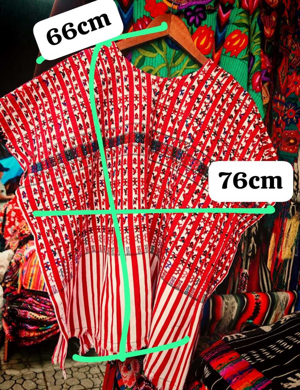 Red and White San Lucas Huipil #7-32