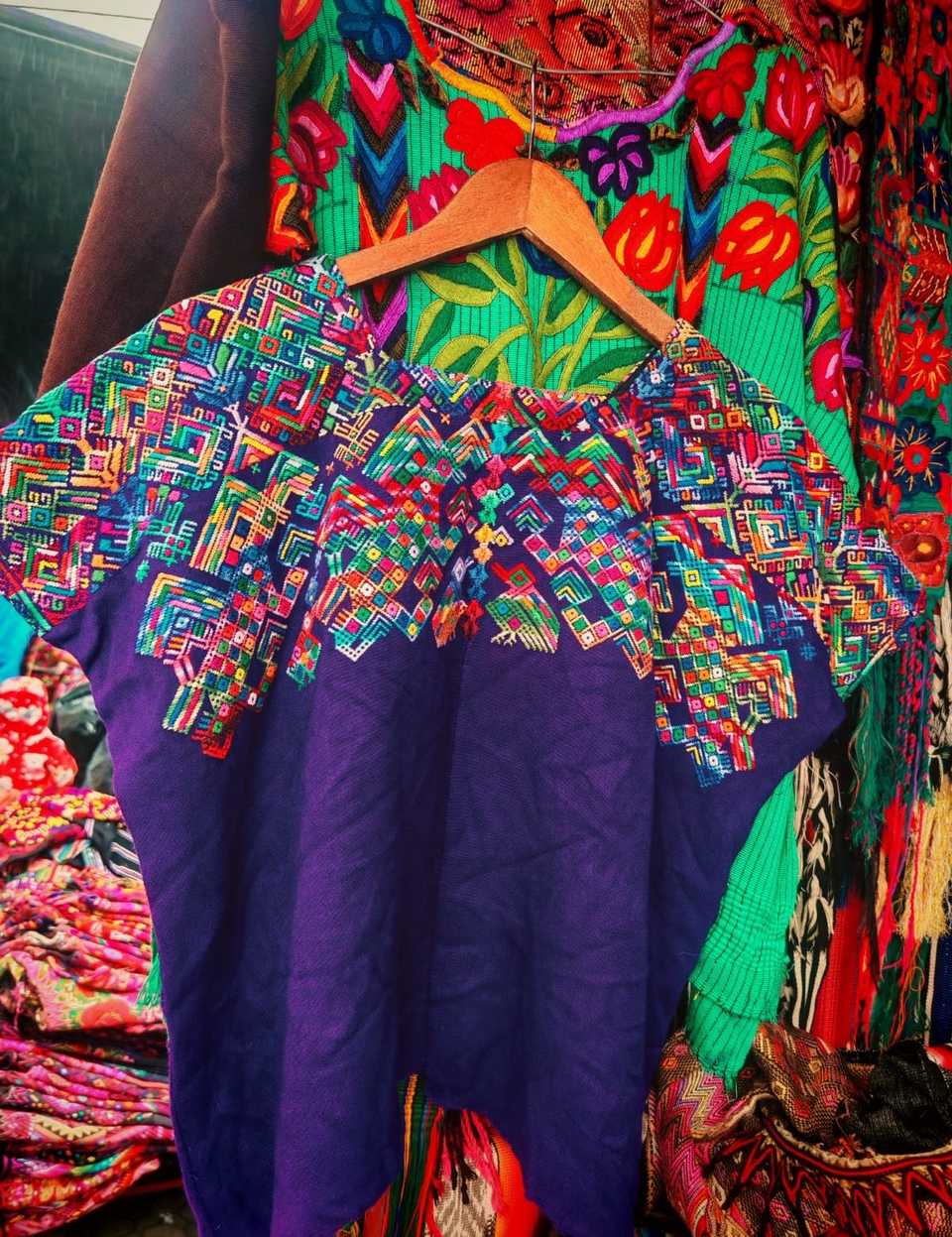Purple Nahuala Huipil #7-36