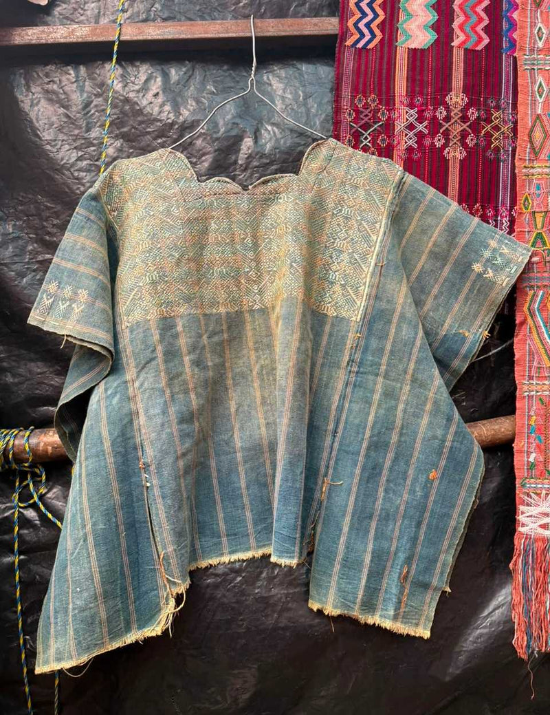 Faded Indigo Nahuala Huipil #7-51