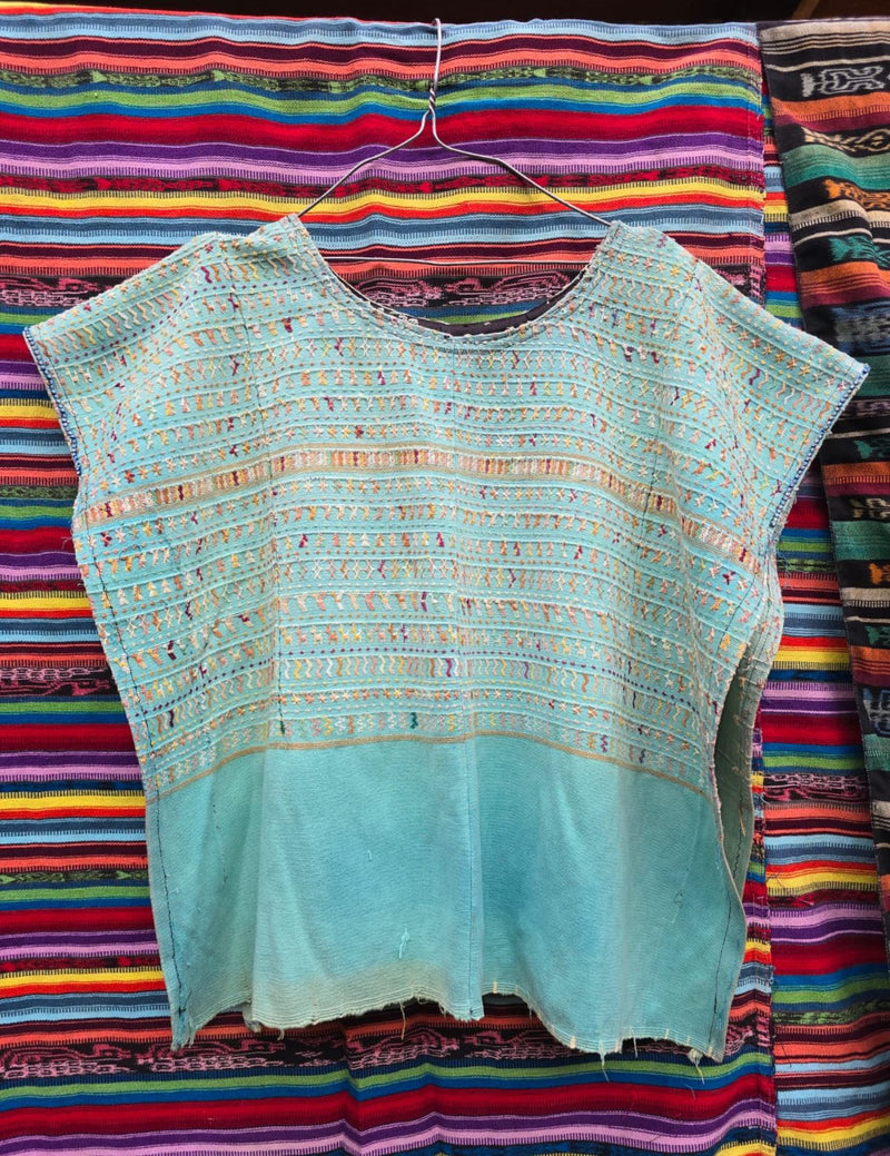 Faded Blue San Lucas Huipil #7-67