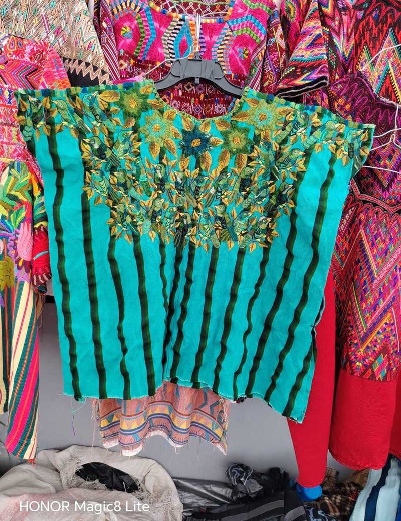 Green and Gold Santiago Huipil #7-87