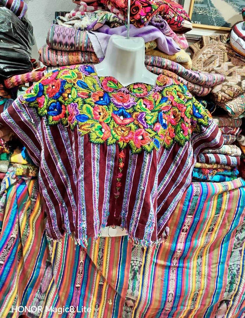 Colourful Flowers Patzun Huipil #7-92