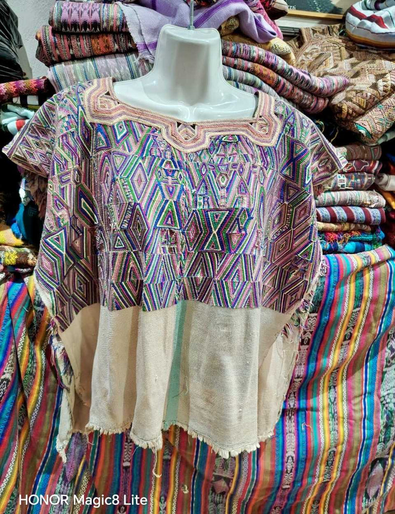 Purple and Pink Nebaj Huipil #7-117