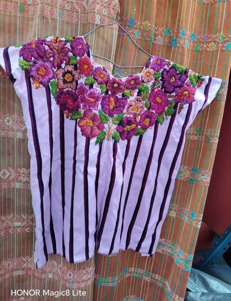 Berry Floral Santiago Huipil #7-128