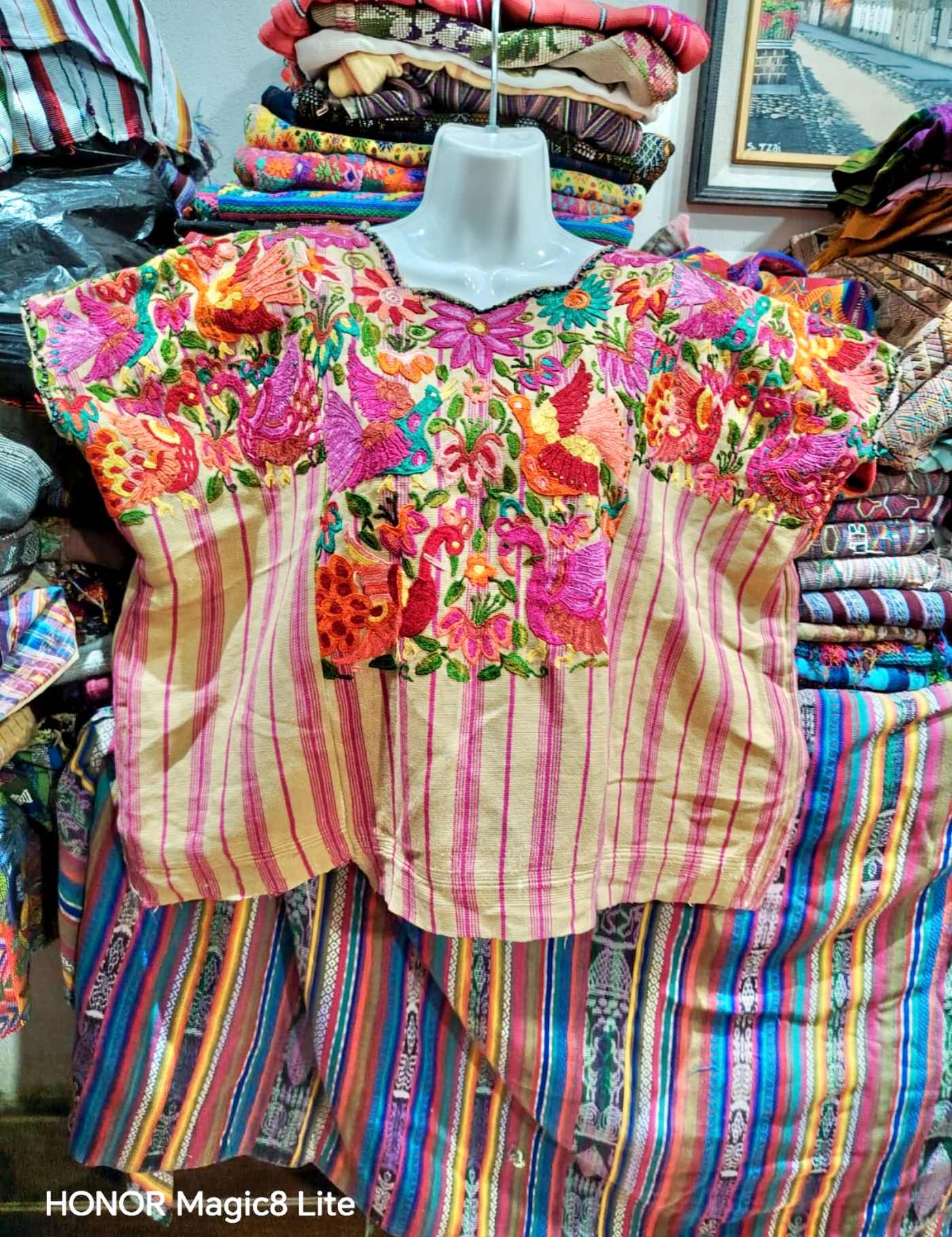 Flowers and Birds Chichicastenango Huipil #7-140