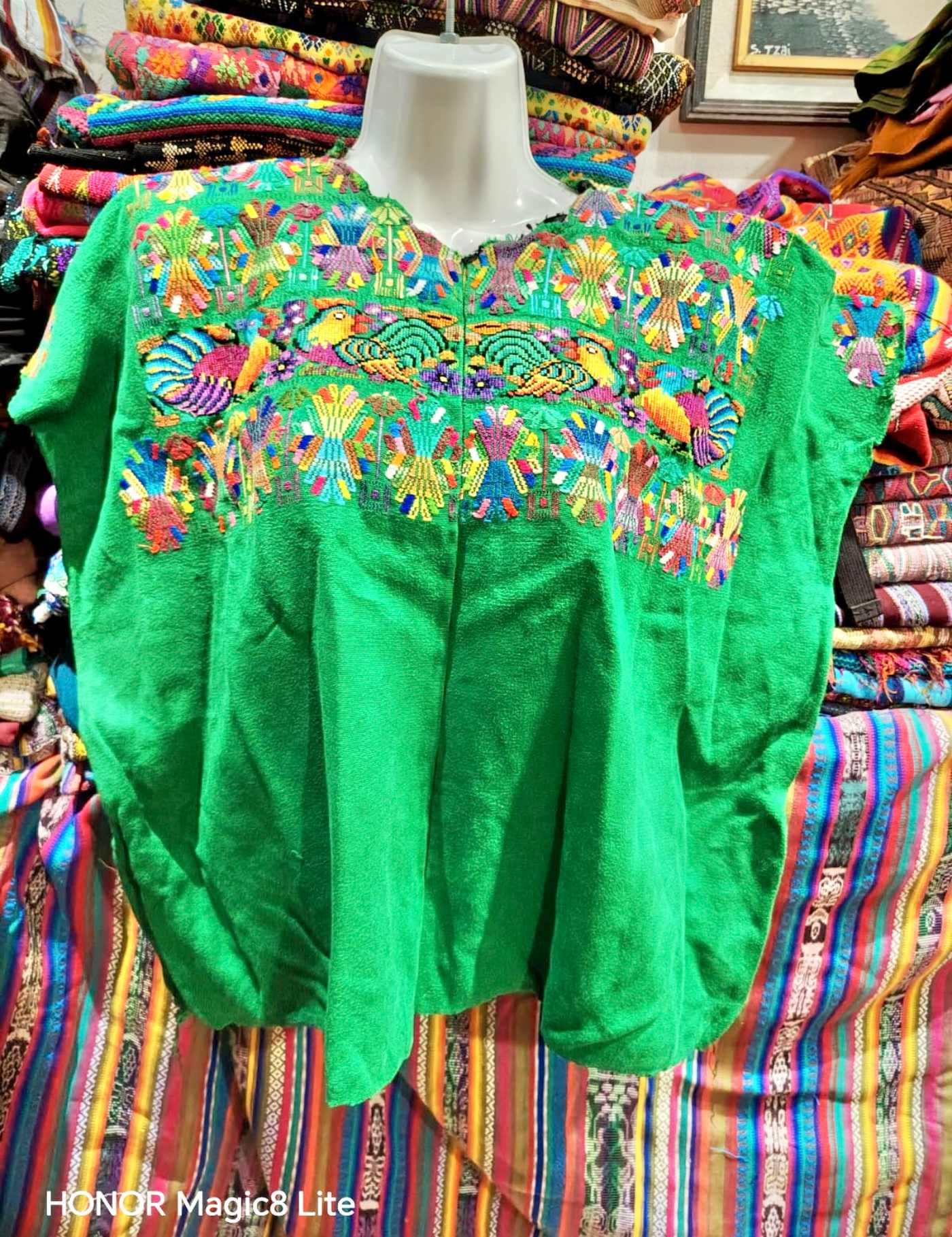 Bright Green Nahuala Huipil #7-145