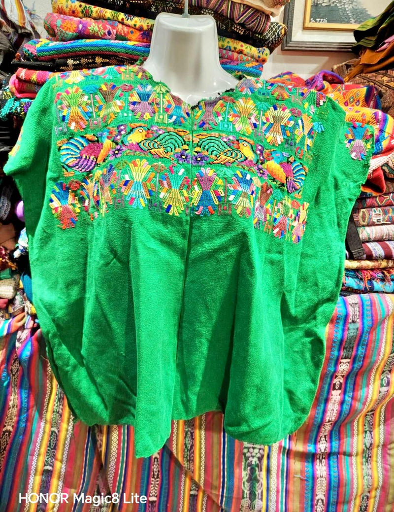 Bright Green Nahuala Huipil #7-145