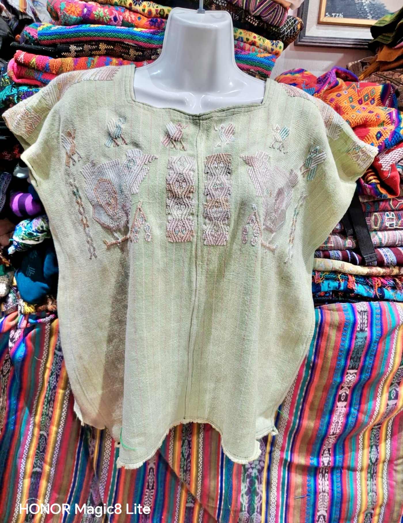 Cream and Blush Chajul Huipil #7-152