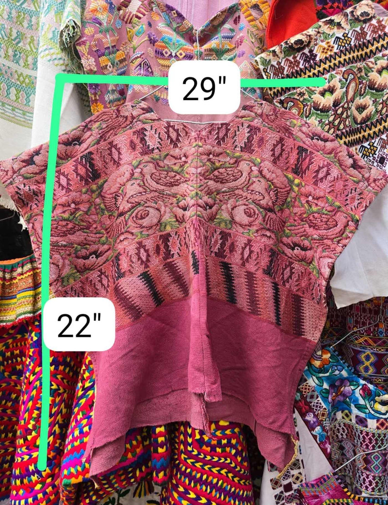 Dusky Pink Comalapa Huipil #7-167
