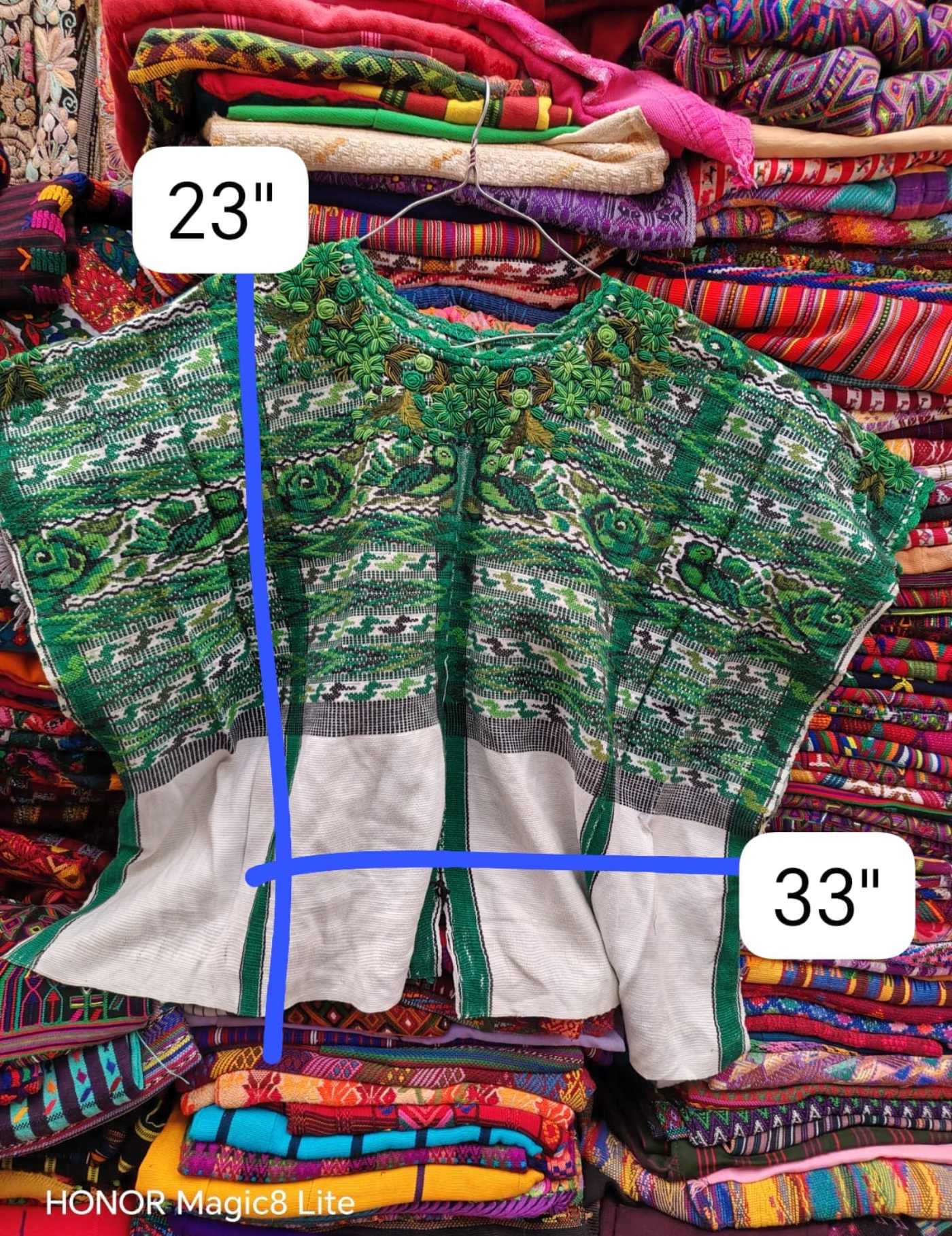 Green And White Saint Luke Huipil #7-189