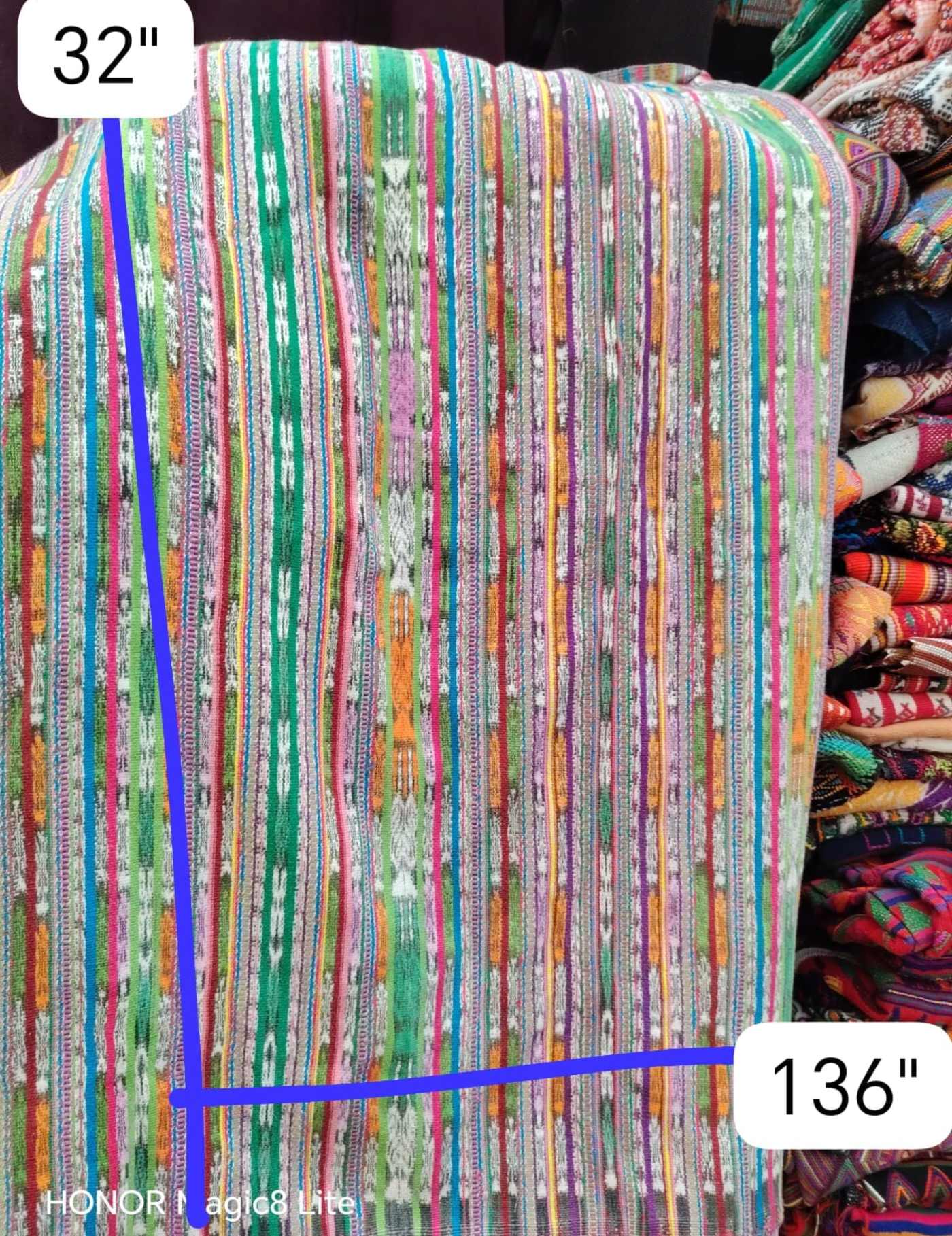 Pink And Green Patzun Huipil #7-205