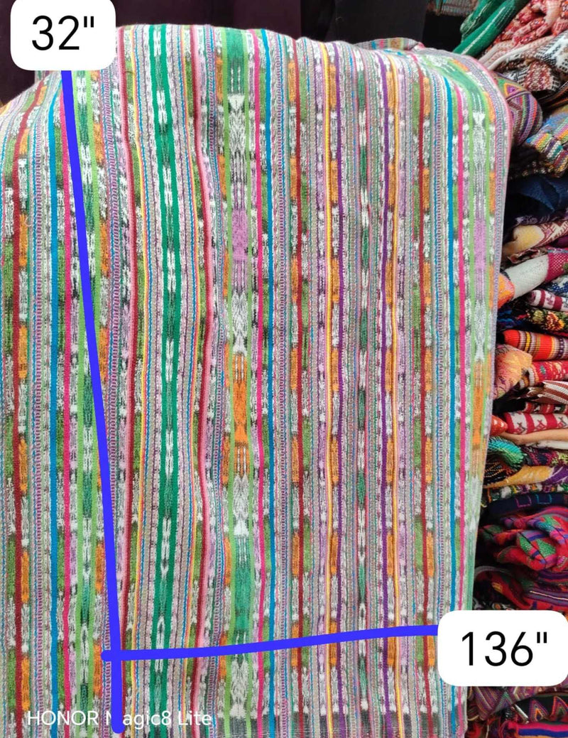 Pink And Green Patzun Huipil #7-205