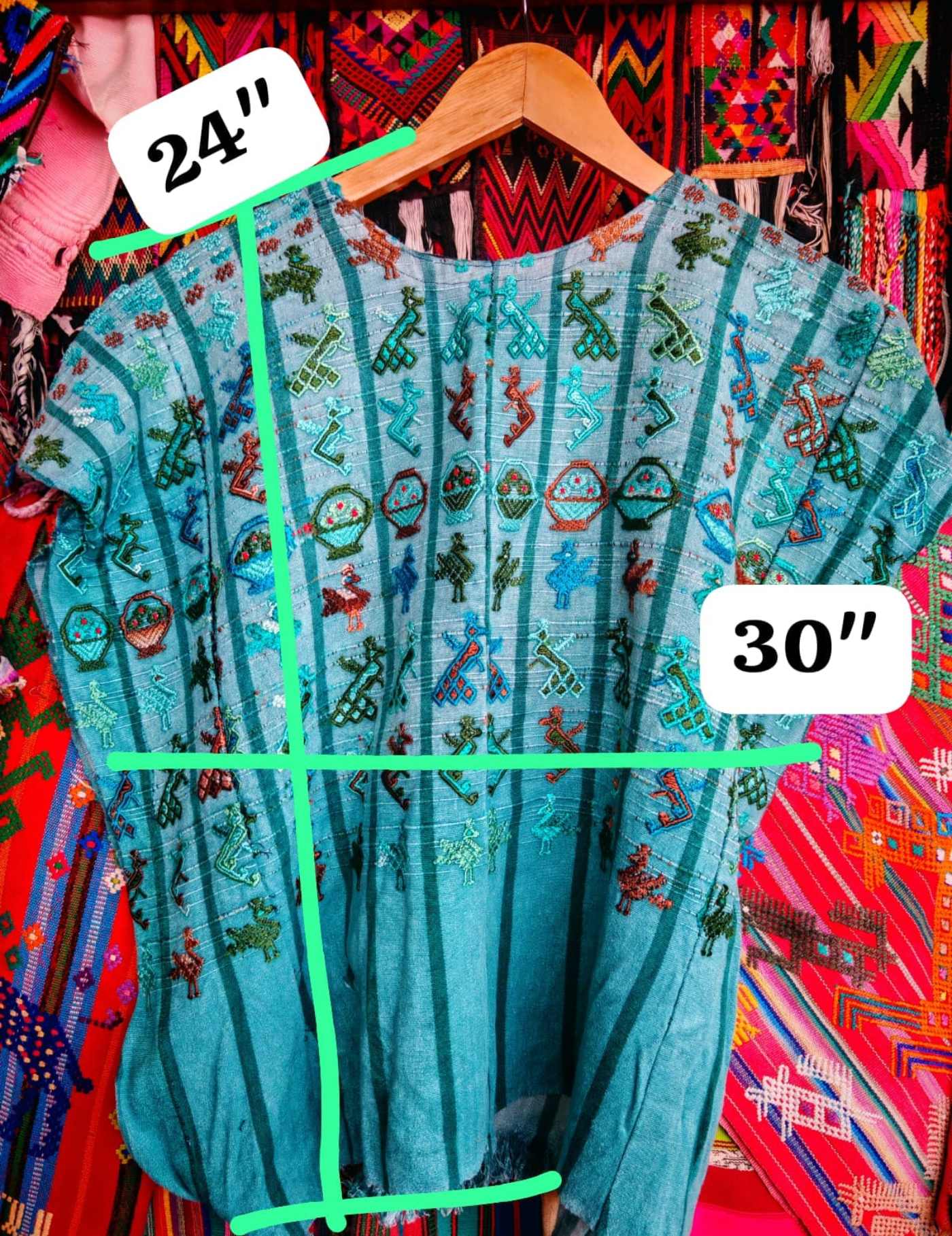 Blue San Lucas Huipil #7-207