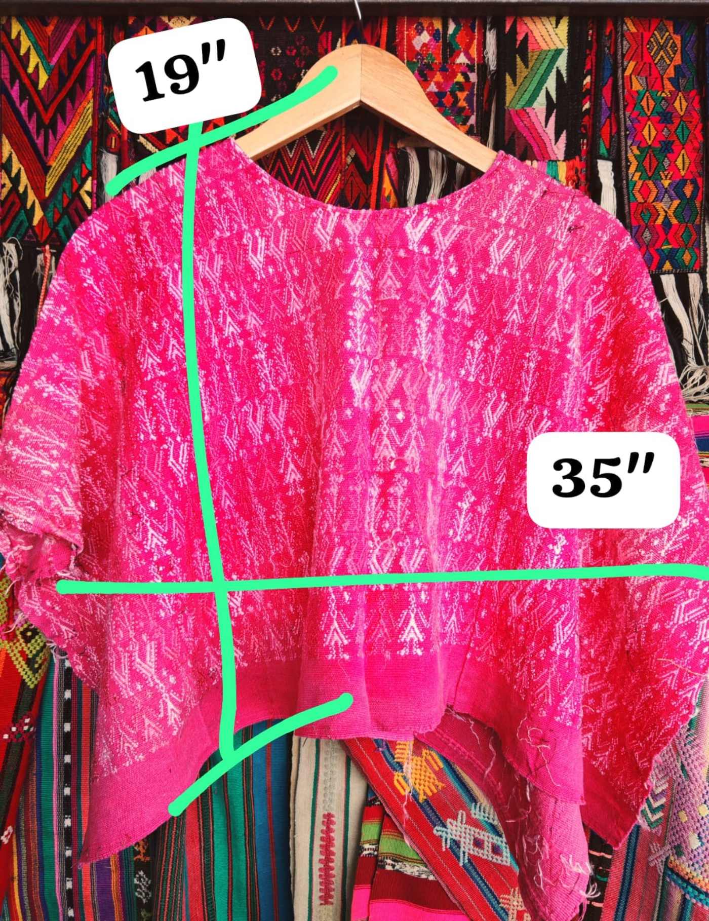 Hot Pink Coban Huipil #7-214
