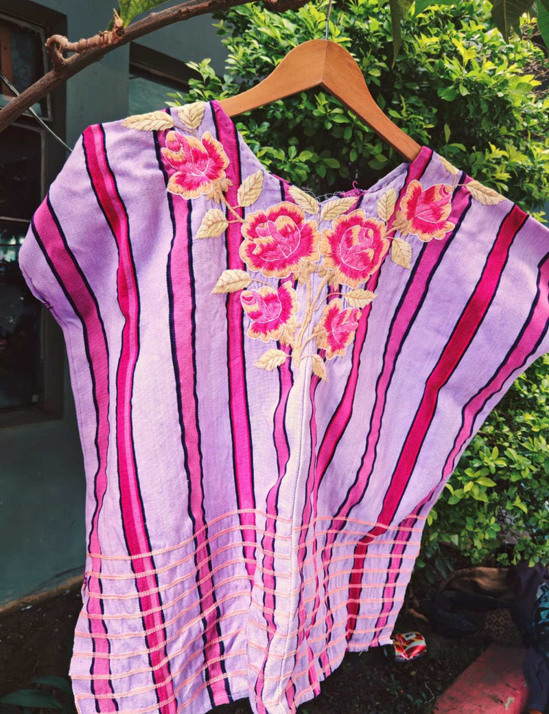 Lilac And Pink Santiago Huipil #7-231