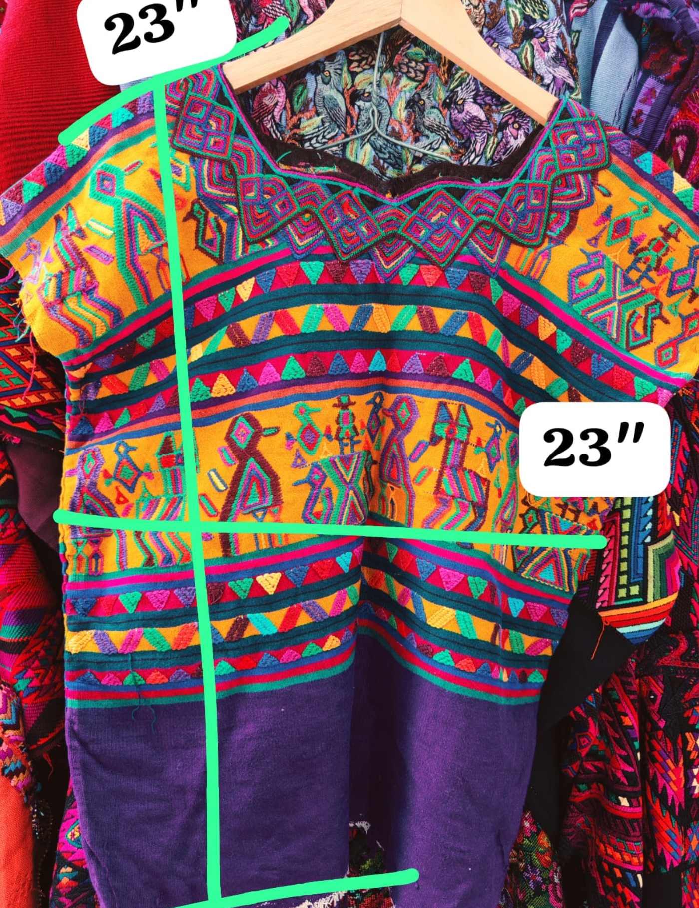 Purple And Yellow Nebaj Huipil #7-269