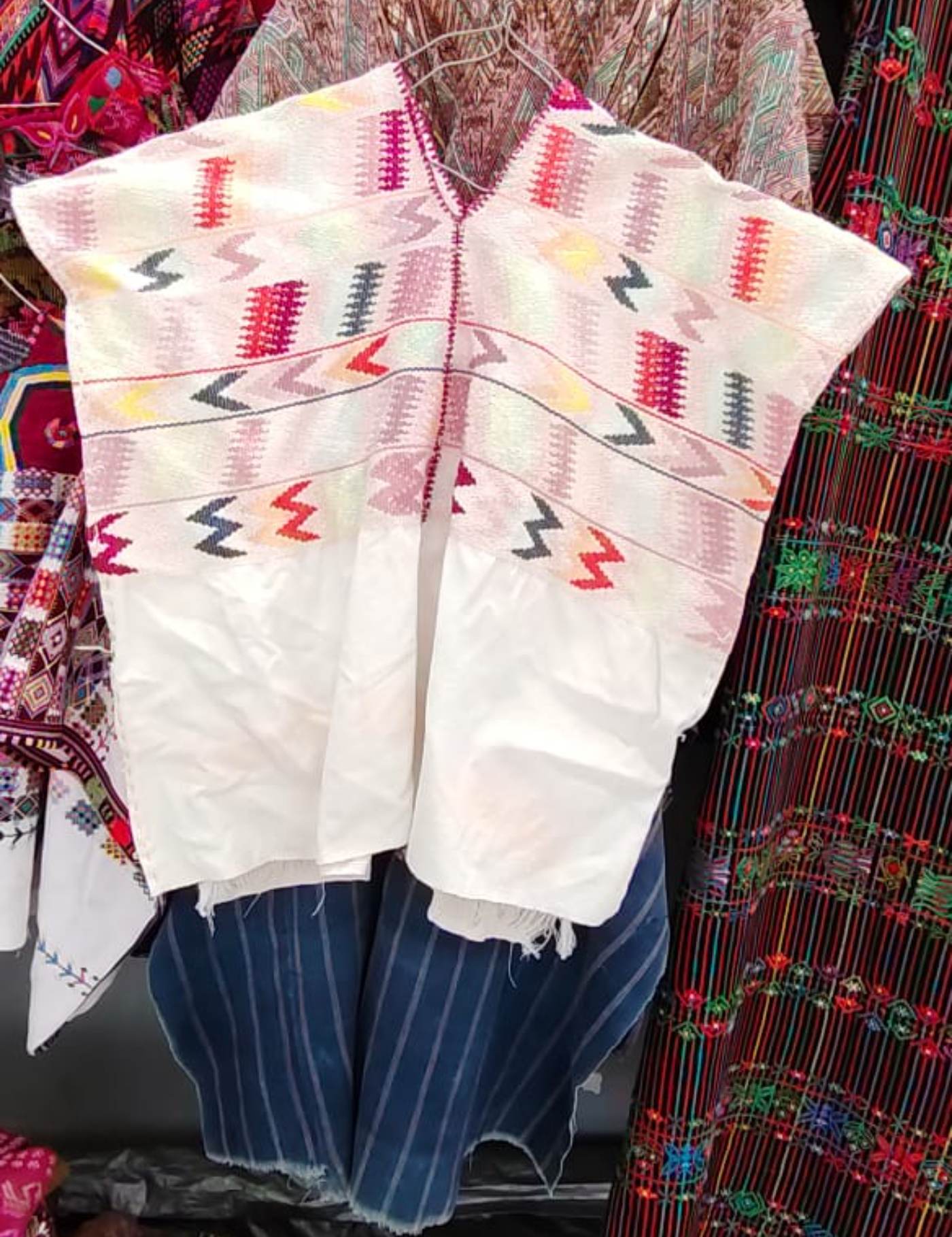 Red On White Comalapa Huipil #7-310