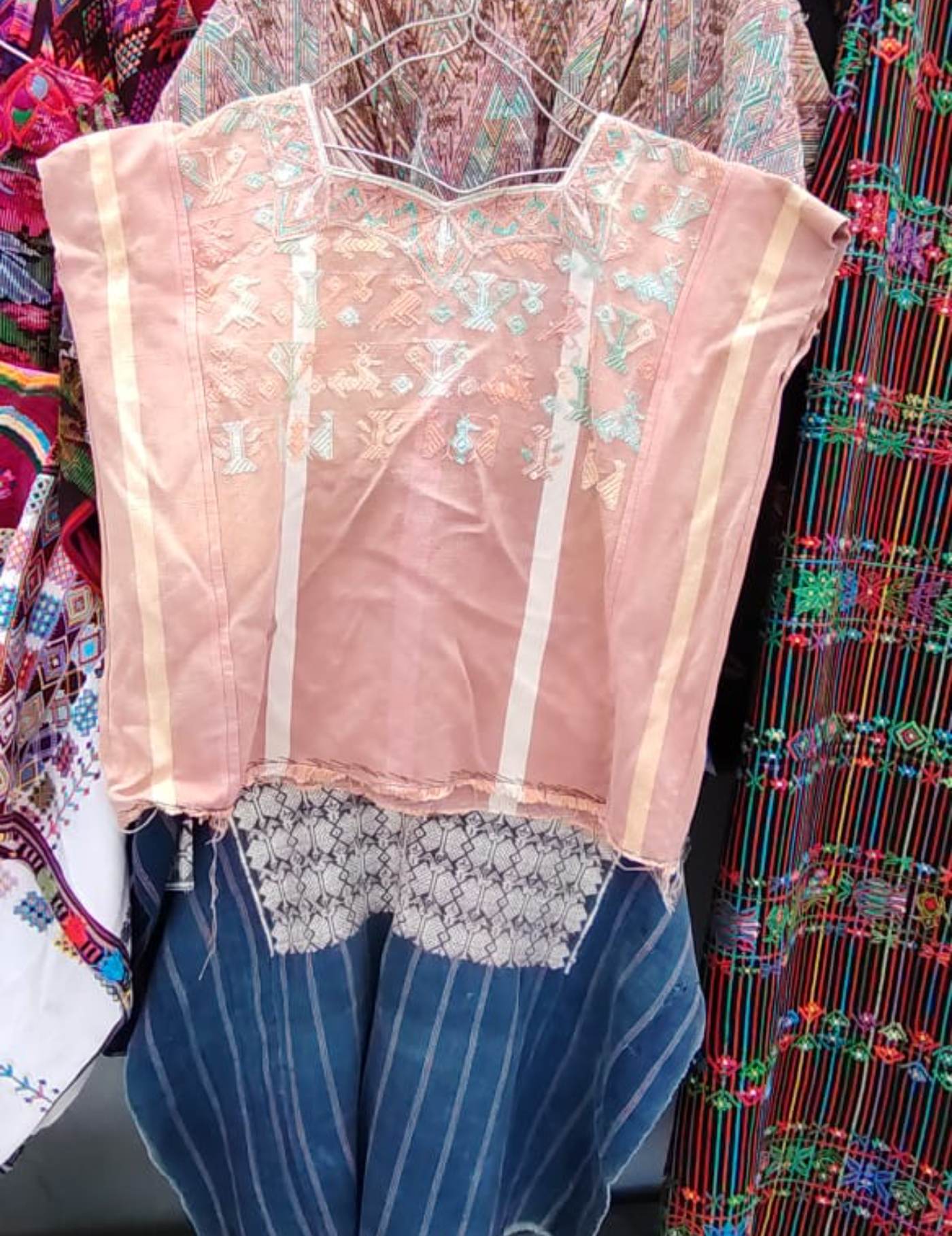 Faded Beige San Lucas Toliman Huipil #7-315