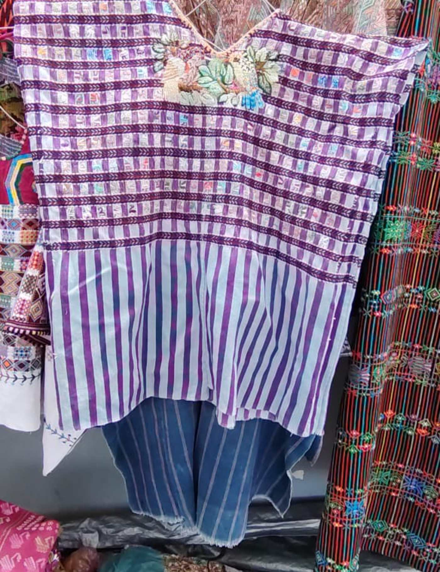 Berry Gingham Santiago Huipil #7-317