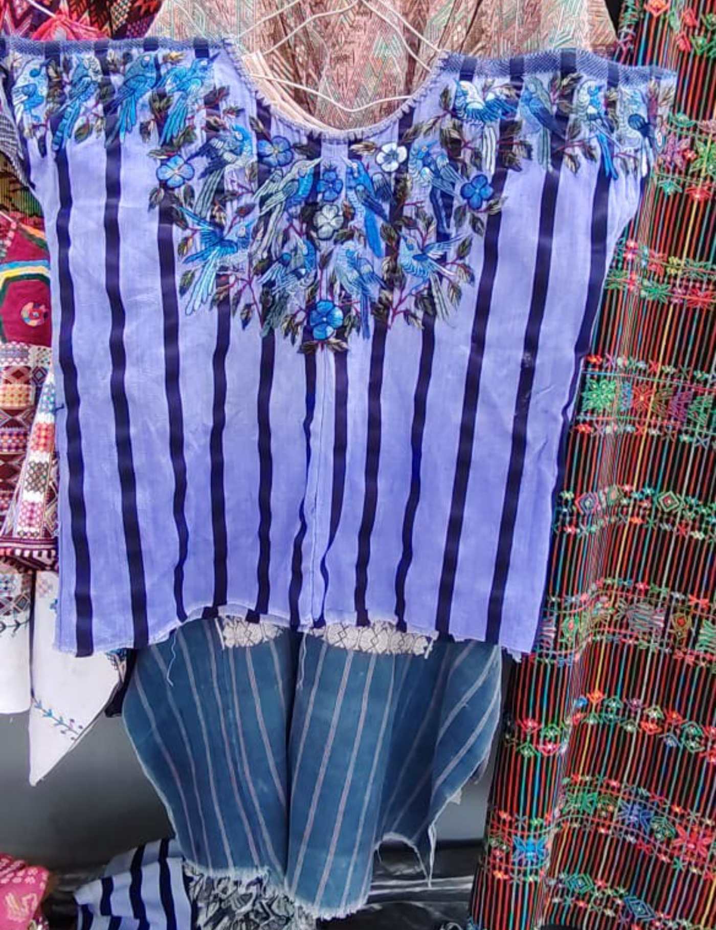 Periwinkle Santiago Huipil #7-322