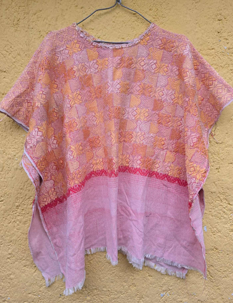 Pink And Coral Sacatepéquez Huipil #7-336