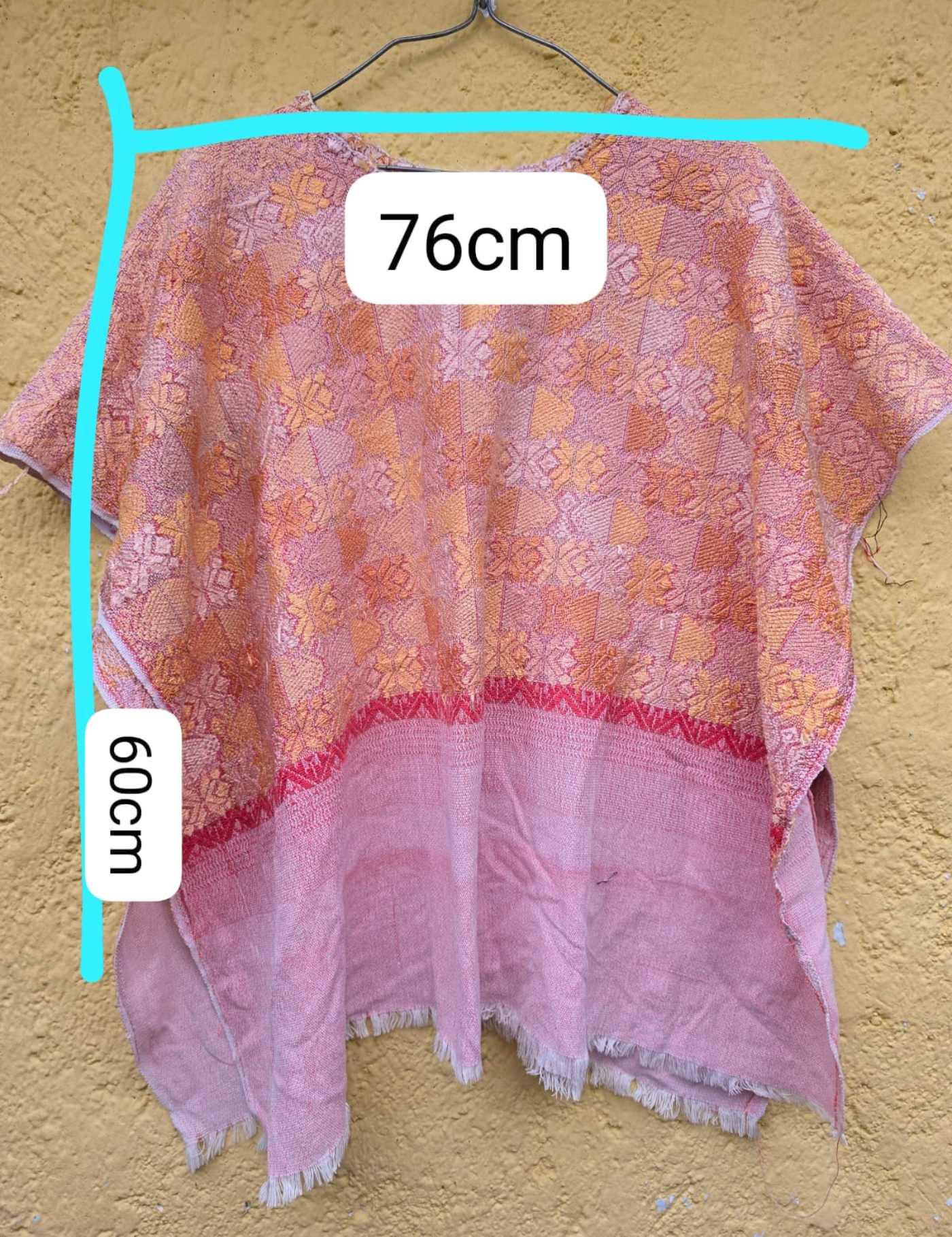 Pink And Coral Sacatepéquez Huipil #7-336