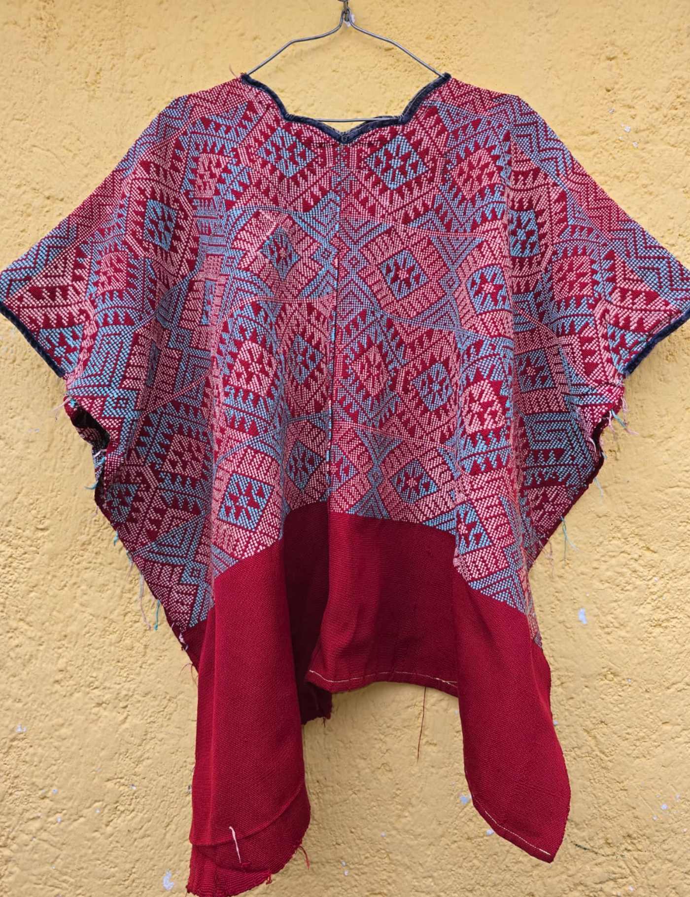 Red And Blue San Pedro Huipil #7-337