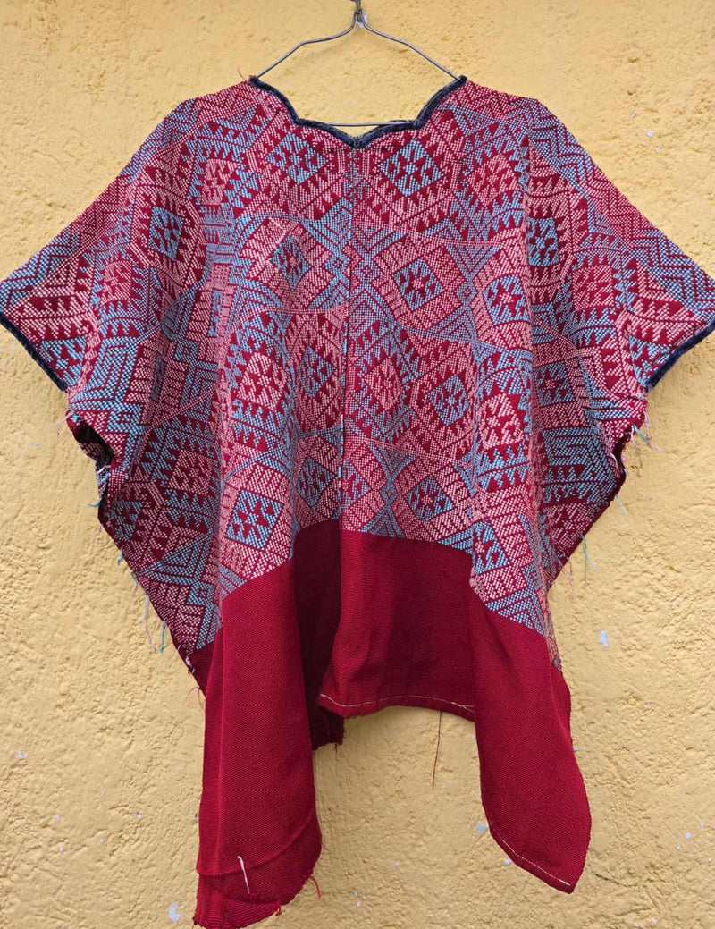 Red And Blue San Pedro Huipil #7-337