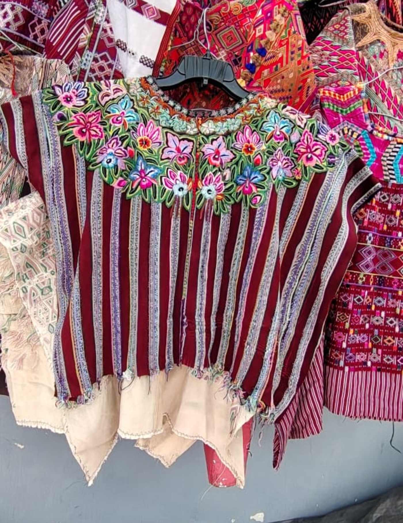 Pretty Floral Patzún Huipil #7-349