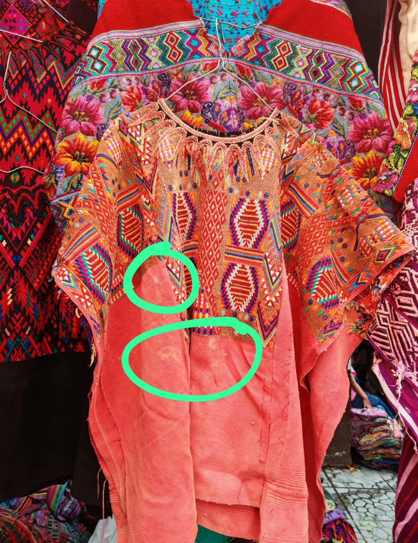 Orange Chichicastenango Huipil #7-361