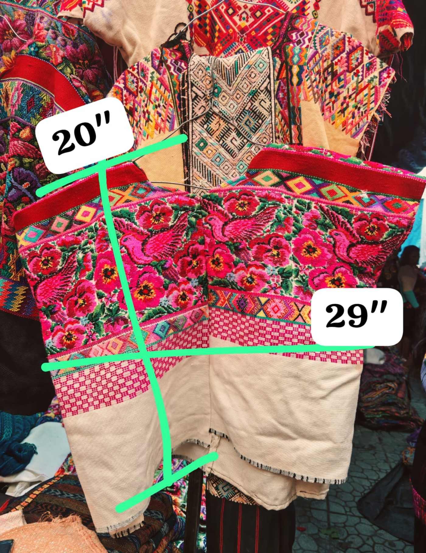 Pink And Red Comalapa Huipil #7-376