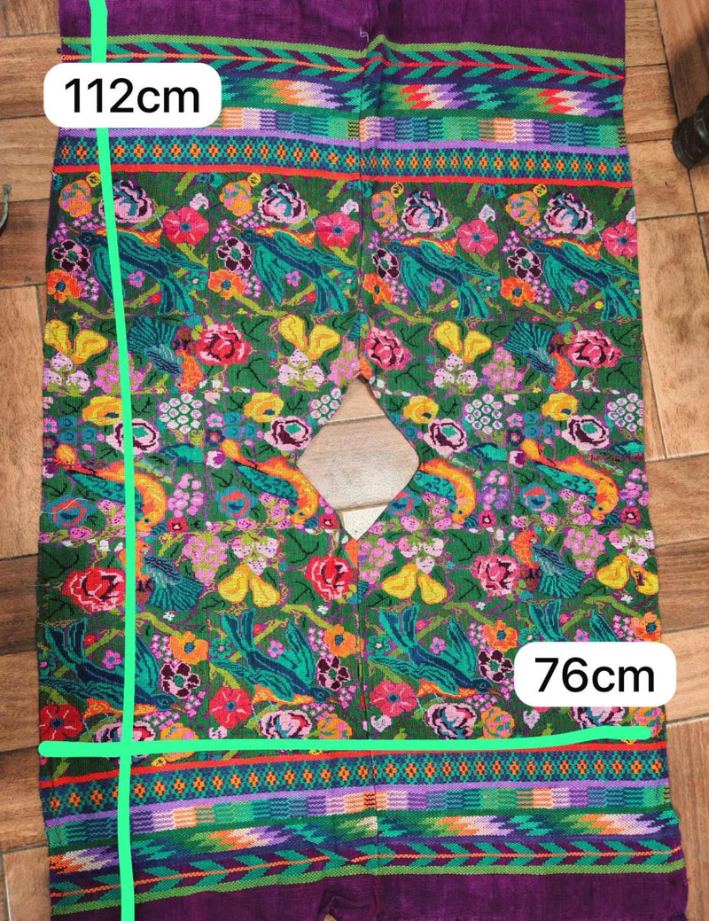 60 Year Old Colourful Comalapa Huipil #7-380