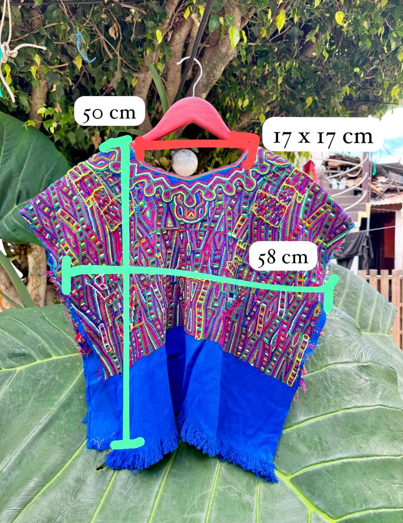 Blue And Pink Nebaj Huipil #7-388