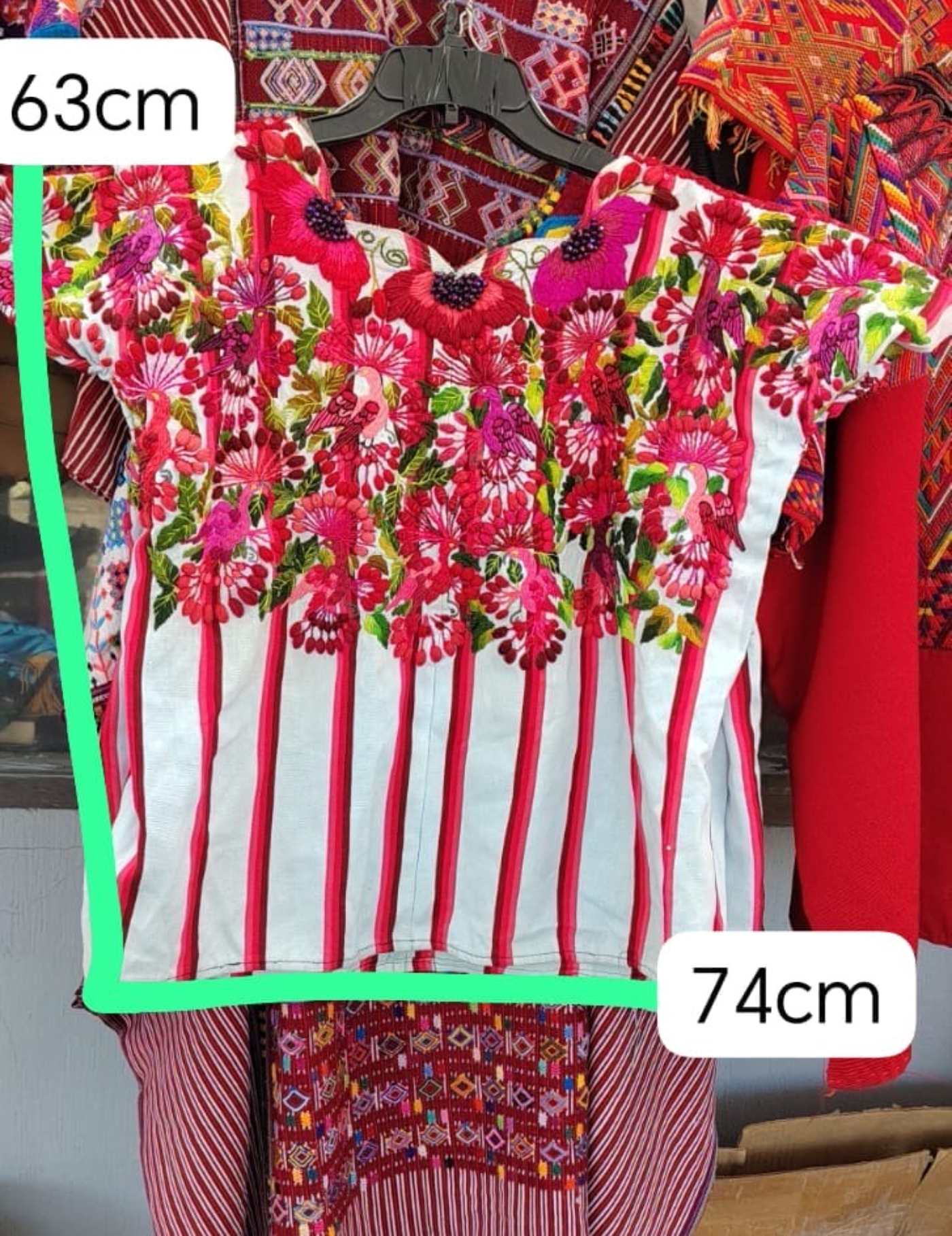 Red And White Santiago Huipil #7-391