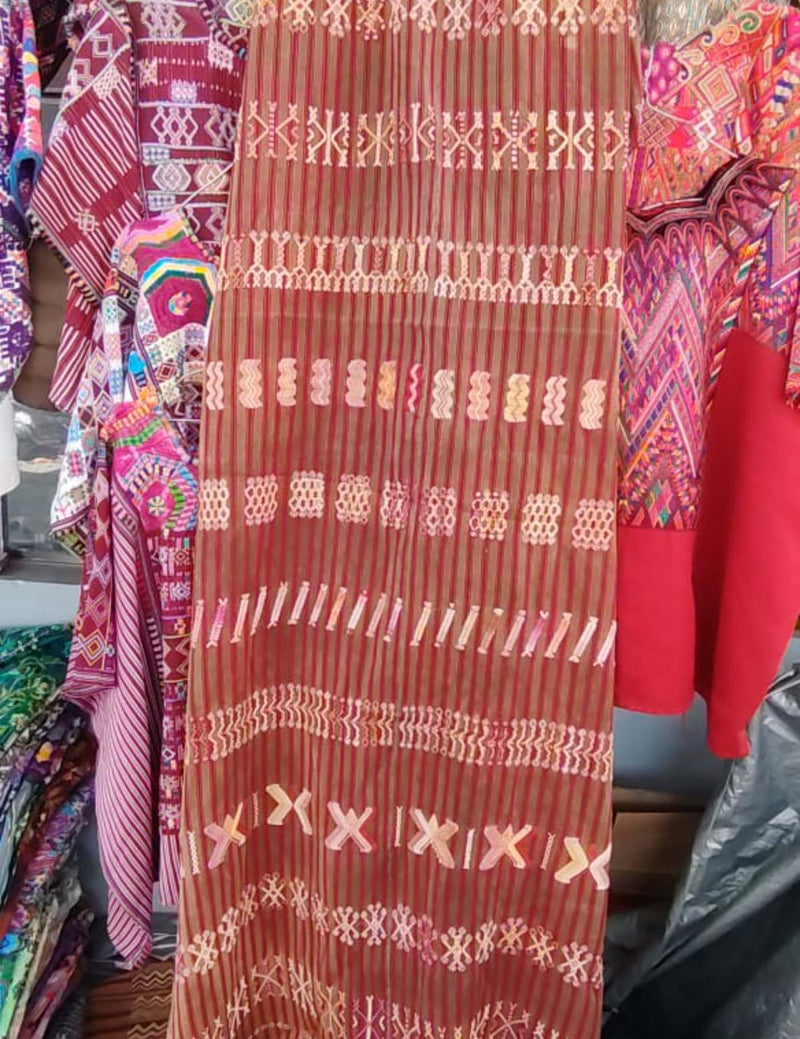 Brown And Red Colotenango Corte #7-394