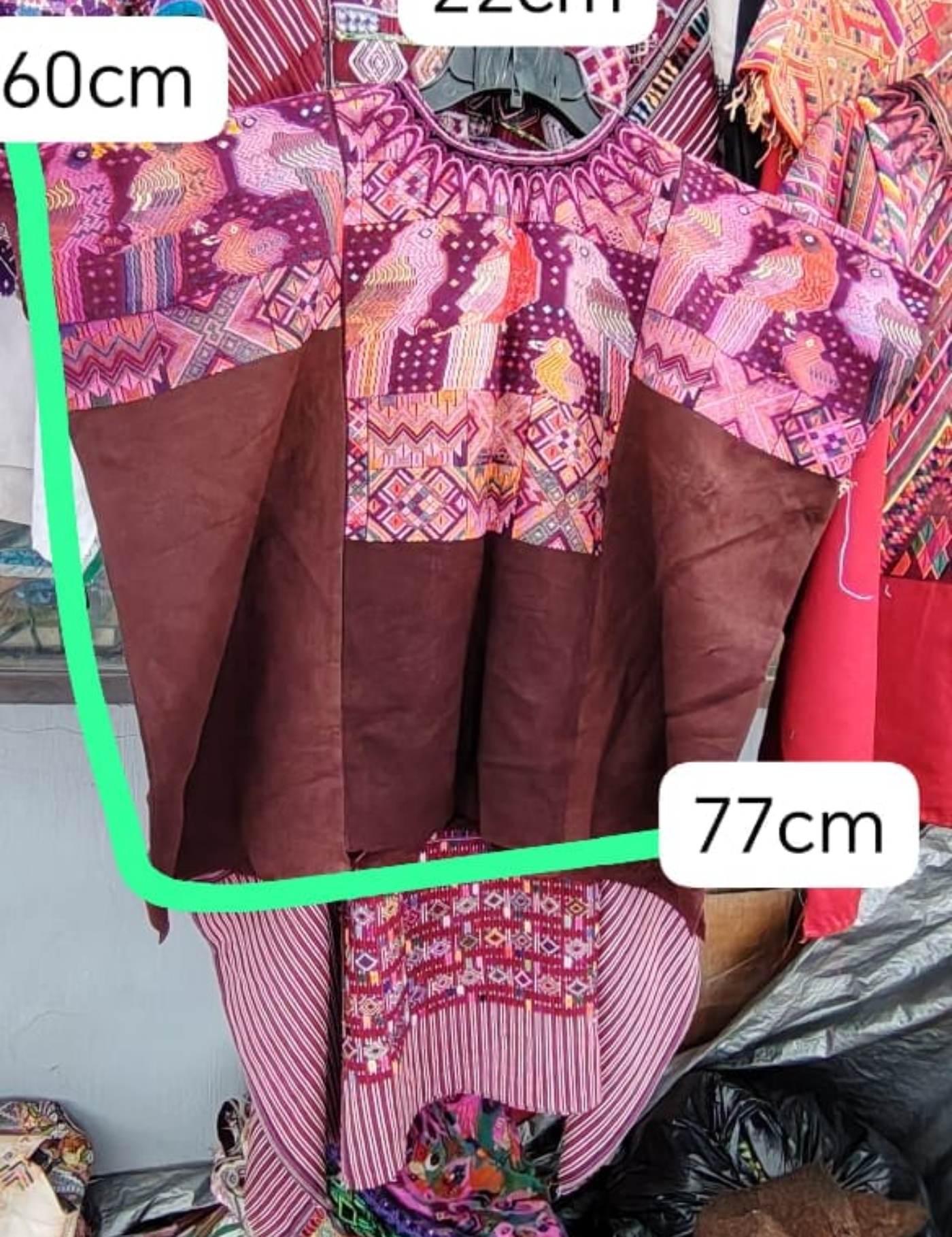 Berry And Brown Chichicastenango Huipil #7-401