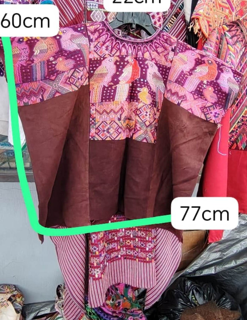 Berry And Brown Chichicastenango Huipil #7-401