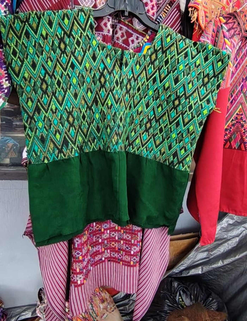 Green Santa Maria Huipil #7-405